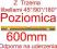 Poziomica aluminiowa z 3 libellami odporna 600 mm