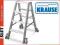 KRAUSE Drabina 5stopniowa z rolkami,po ekspozycji