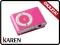Odtwarzacz MP3 z klipsem różowy microSD GW24