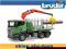 Bruder 03524 Scania z dźwigiem przyczepą i pniami
