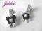 _JULIKA_ 2 SPINKI BLACK&amp;WHITE HANDMADE