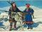 pocztówka PARA LAPOŃSKA RENIFER folklor FINLANDIA