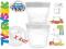 POJEMNIKI do PRZECHOWYWANIA POKARMU matki 4x180ml