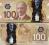~ Kanada 100 Dolarów P-New 2011 POLIMER UNC Piękny