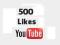 500 fanów YOUTUBE LIKE, lubie to,