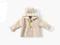 ZARA mini BEŻOWA PLASZCZ KAPTUR MIŚ 6-9m. D108-