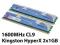 Kingston HyperX DDR3 2x1GB 1600MHz CL9 2GB