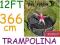 TRAMPOLINA SPORTSPOWER 12FT 366cm Z SIATKĄ