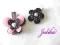 _JULIKA_ 2 SPINKI PINK&amp;BLACK HANDMADE