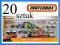 Matchbox 20 Sztuk Samochodzików Skala1:64 Kolekcja