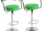 hokery barowe zestaw 2 stołki do baru zielone