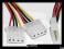 AK2 REDUKCJA 1xMOLEX M / 2x MOLEX F 4PIN 20cm F-VT