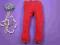 98(2-3l) GEORGE legginsy sweterkow CZERWONE