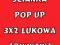 ŚCIANKA WYSTAWIENNICZA POP UP 3X2 SUPER  48H WAWA