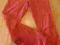 spodnie welurowe H&amp;M czerwone 140 (9-10 lat)