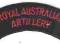 Australia-naszywka artyleria   3102