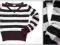 H&amp;M fajny sweter w paski SUPER STAN 146/152