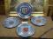 KOLEKCJA 4 TALERZE PATERY  SYGNOWANE