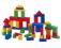 KLOCKI KOLOROWE DREWNIANE-50SZT KLOCKI KOLOROWE DREWNIANE-50SZT