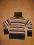 CUDNY sweterek/Golf w jesienne barwne paski_3/4