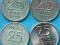 4 x Szwecja 25 ore od 1947 też srebro Ag