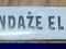 Tabliczka emaliowana - BANDAŻE ELAST.