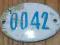 Numerek emaliowany  - 0042