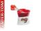 Czekoladowe fondue porcelanowe czerwone SERCE HIT