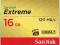 SANDISK Extreme CompactFlash 16GB 120MB/s