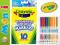 Crayola FLAMASTRY 10szt. Zmywalne MAZAKI Maluj