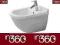 Duravit Starck 3 Bidet wiszący 2280150000, W-Wa