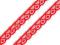 KORONKA SYNTETYCZNA szer. 11mm czerwona 2m
