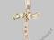 NIEPOWTARZALNY KRZYŻ Z CYRKONIAMI -  3.700 g