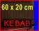 REKLAMA dwustronna KEBAB 60x20 cm Panel LED REKLAMA dwustronna KEBAB 60x20 cm Panel LED