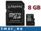 Karta pamięci microSD KINGSTON SDHC 8GB adapterSD