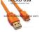 Kabel micro USB płaski pomarańczowy f.VAT Sklep
