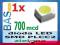 Dioda LED SMD PLCC2 - zielona _ 700mcd