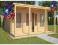 Domek drewniany letniskowy altana 34mm PROMOCJA