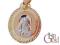 ZŁOTY MEDALIK Z MATKĄ BOSKĄ I JEZUSEM 24H! LgD43