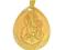 ZŁOTY MEDALIK  KOMUNIA CHRZEST PR.585 14K