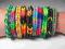 LOOM BANDS gumki dwukolorowe 300szt x180 EduCORE