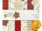 Ozdobny papier First Noel - zestaw 15x15cm 32szt