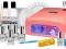ZESTAW DO MANICURE HYBRYDOWY 7x LAKIER USA LAMPA