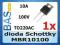 Dioda Schottky MBR1010 10A 100V TO220AC