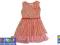 Bawełniana sukienka w kolorze łososiowym 128