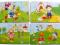 PUZZLE DREWNIANE, UKŁADANKI edukacyjne 4 tablice