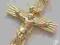 PIĘKNY KRZYŻYK GRAWEROWANYZ Z JEZUSEM ZE ZŁOTA !!!