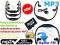 Słuchawki sportowe MP3 na kartę microSD + radio FM
