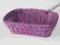 KOSZYK KOSZYCZEK WYPLATANY NA PIECZYWO FIOLETOWY