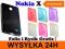 ETUI BACK CASE S-LINE NOKIA X + FOLIA + RYSIK